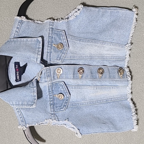 Limited Too Other - LIMITED TOO Girl's Denim Blue Jean Sleeveless Vest - Size 8